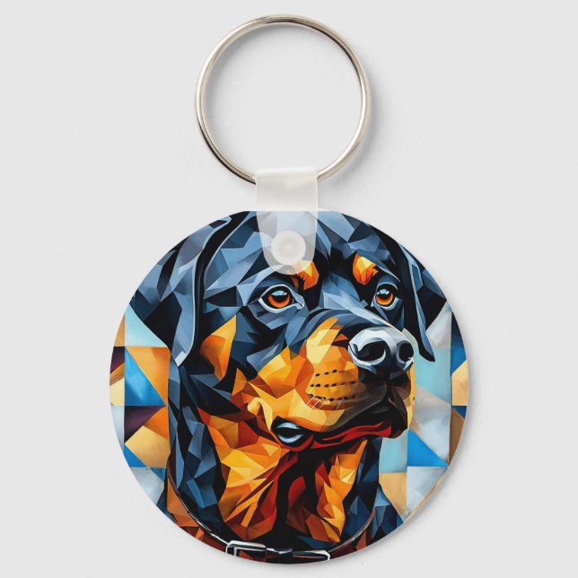 Rottweiler Dog Schlüsselanhänger (Vorderseite)