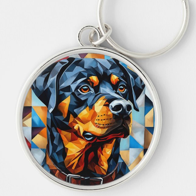 Rottweiler Dog Schlüsselanhänger (Vorne)