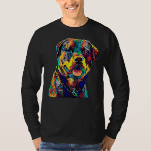 Rottweiler Dog True Friend Chill Face Portrait T-Shirt