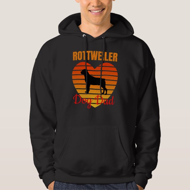 Rottweiler Dog Vater 19 Hoodie (Vorderseite)