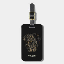Rottweiler Dog Vintag Portrait Rottie Design