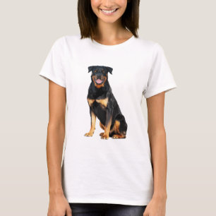 Rottweiler Dog Wasserfarben Art Malerei T-Shirt