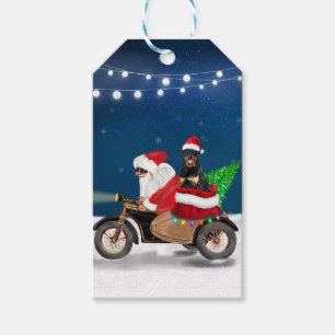 Rottweiler Dog Weihnachtsmann Geschenkanhänger