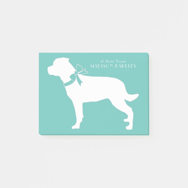 Rottweiler Doppy Puppy Rottie Post-it Klebezettel (Vorderseite)