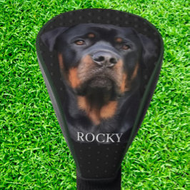 Rottweiler Dunkelgrau Golf Headcover