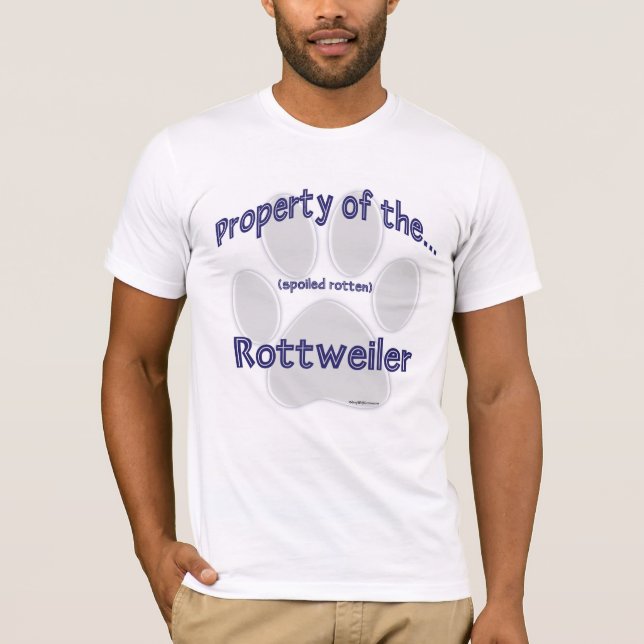 Rottweiler-Eigenschaft T-Shirt (Vorderseite)