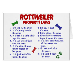 ROTTWEILER Eigentums-Gesetze 2