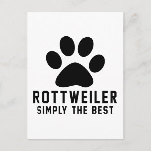 Rottweiler Einfach das Beste Postkarte