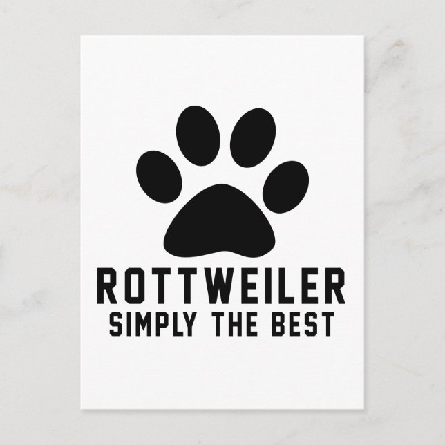 Rottweiler Einfach das Beste Postkarte (Vorderseite)