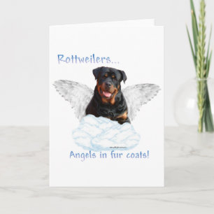 Rottweiler Engel Feiertagskarte