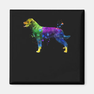 Rottweiler Face Watercolor Painting Rottweiler Magnet