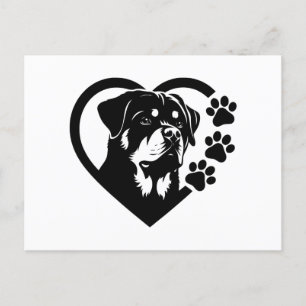 Rottweiler Feiertagspostkarte