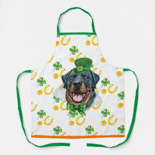 Rottweiler Ferienhaus Dekoration St. Patrick's Day Schürze