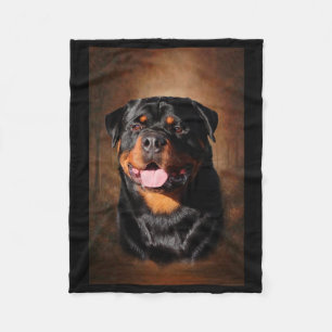 Rottweiler Fleece-Decke Fleecedecke