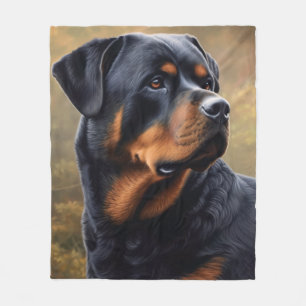 Rottweiler Fleecedecke