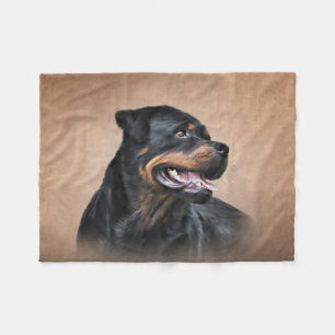 Rottweiler Fleecedecke