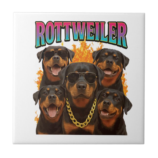 Rottweiler  fliese (Vorderseite)
