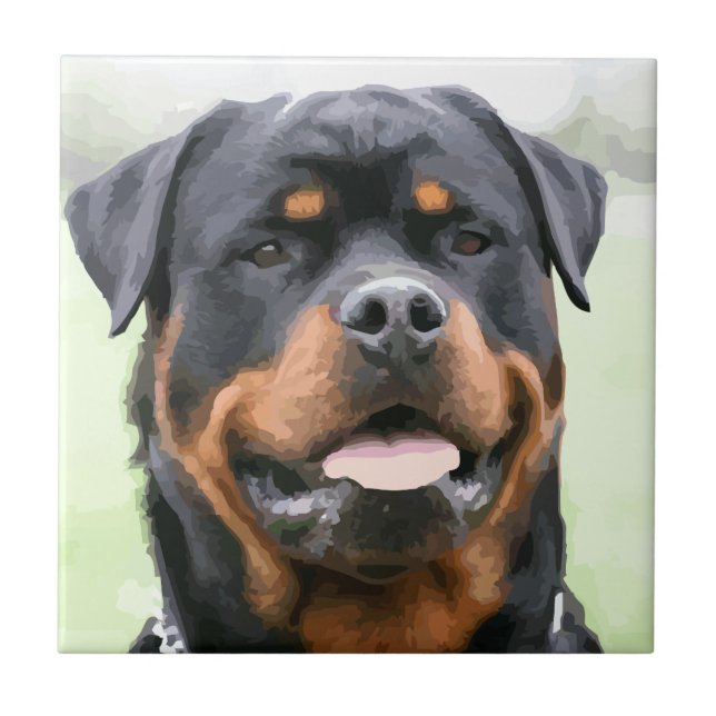 rottweiler fliese (Vorderseite)