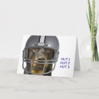 Rottweiler Football Hund Geburtstagkarte