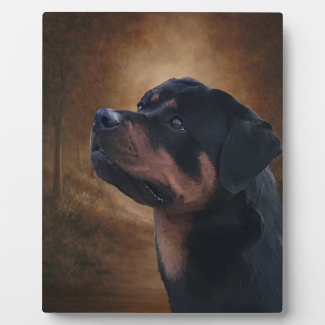 Rottweiler Fotoplatte (Vorderseite)