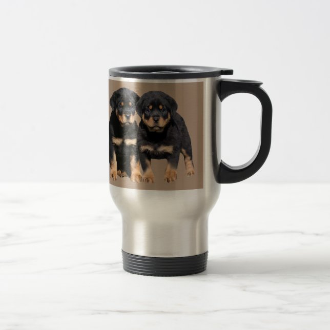 Rottweiler Freund-Reise-Tasse Reisebecher (Rechts)
