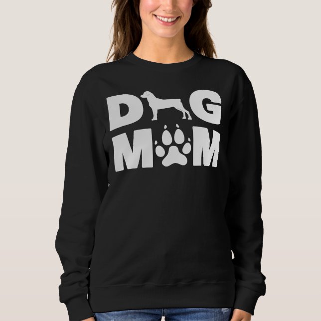 Rottweiler für Hunde Mama Mutter Sweatshirt (Vorderseite)