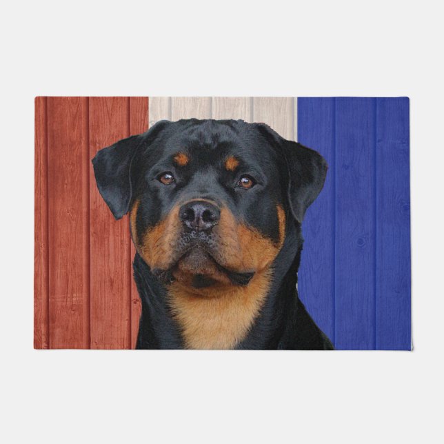 Rottweiler   fußmatte (Vorderseite)