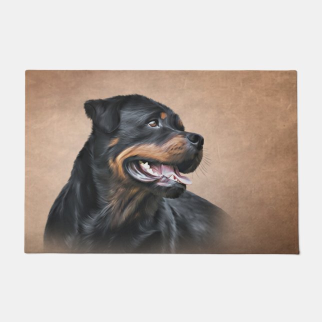 Rottweiler Fußmatte (Vorderseite)