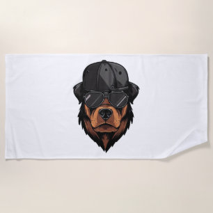 Rottweiler Gangster Strandtuch