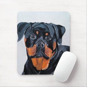Rottweiler-Gemälde von Alfred Fox Mousepad