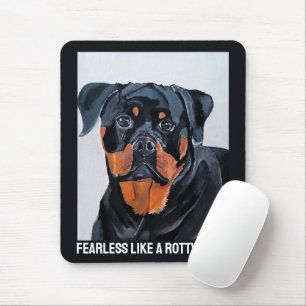Rottweiler-Gemälde von Alfred Fox Mousepad