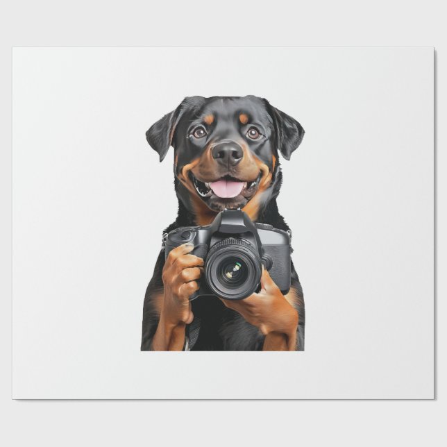 Rottweiler   geschenkpapier (Flach)