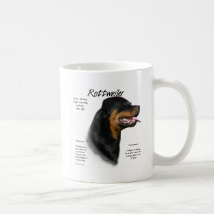 Rottweiler Geschichtsentwurf Tasse