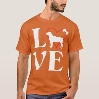 Rottweiler gibt Liebe Hunde Tshirts für Frauen Rot