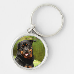 Rottweiler, glücklicher Schlüsselanhänger