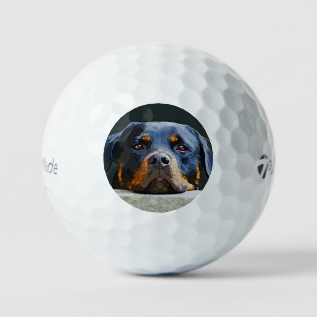 Rottweiler Golfball (Vorderseite)