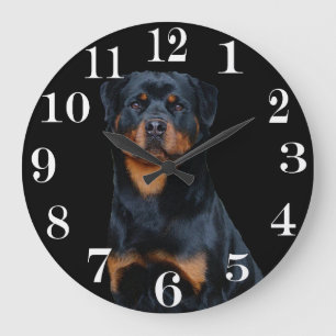 Rottweiler Große Wanduhr