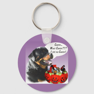 Rottweiler Halloween Candy Schlüsselanhänger