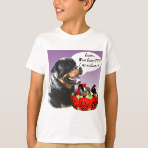 Rottweiler Halloween Candy T-Shirt