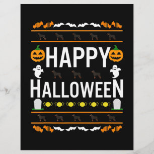 Rottweiler Halloween Faules Hässliches Kostüm Hund Briefbogen