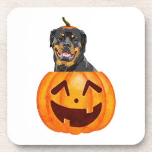 Rottweiler Halloween Getränkeuntersetzer