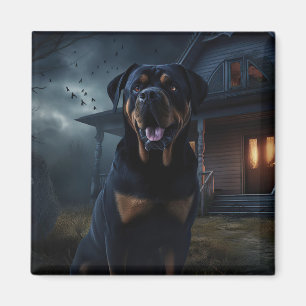 Rottweiler Halloween Gruselig Magnet