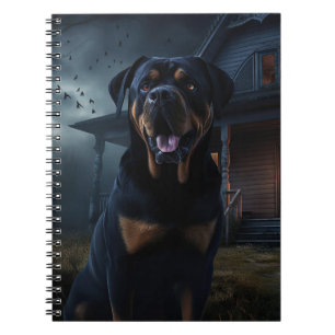 Rottweiler Halloween Gruselig Notizblock