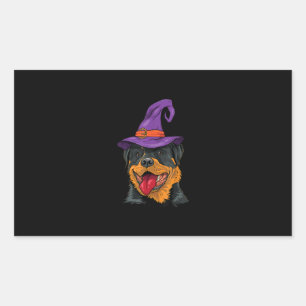 Rottweiler halloween Hundeschrei lustiges Geschenk Rechteckiger Aufkleber
