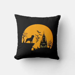 Rottweiler Halloween Kissen