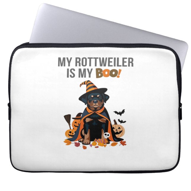 Rottweiler Halloween Kostüm Mein Rottweiler ist Me Laptopschutzhülle (Vorderseite)