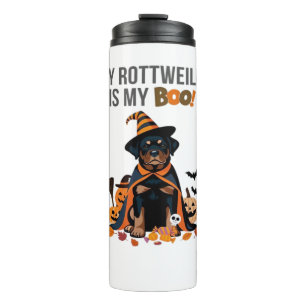 Rottweiler Halloween Kostüm Mein Rottweiler ist Me Thermosbecher