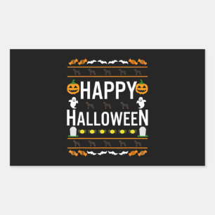 Rottweiler Halloween Lazy Ugly Costume Dog T - Shi Rechteckiger Aufkleber