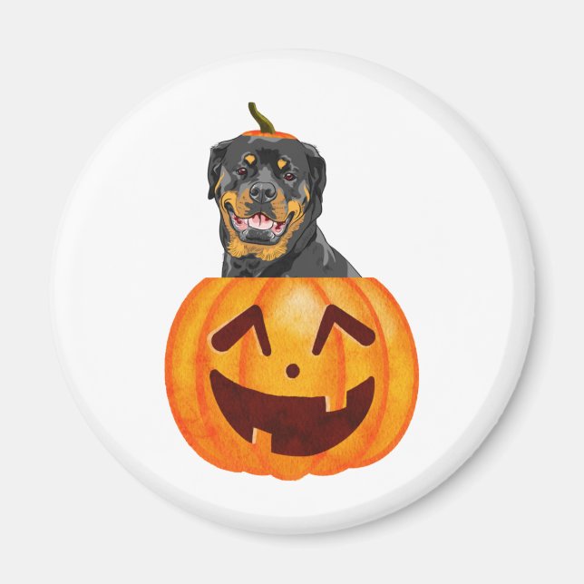 Rottweiler Halloween Magnet (Vorne)