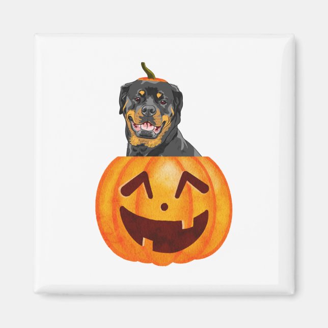 Rottweiler Halloween Magnet (Vorne)